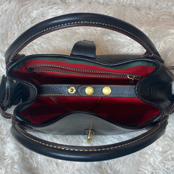 Dooney & Bourke Florentine Leather Small Logo Lock
Satchel Navy Color Bag - Picture 8 of 14